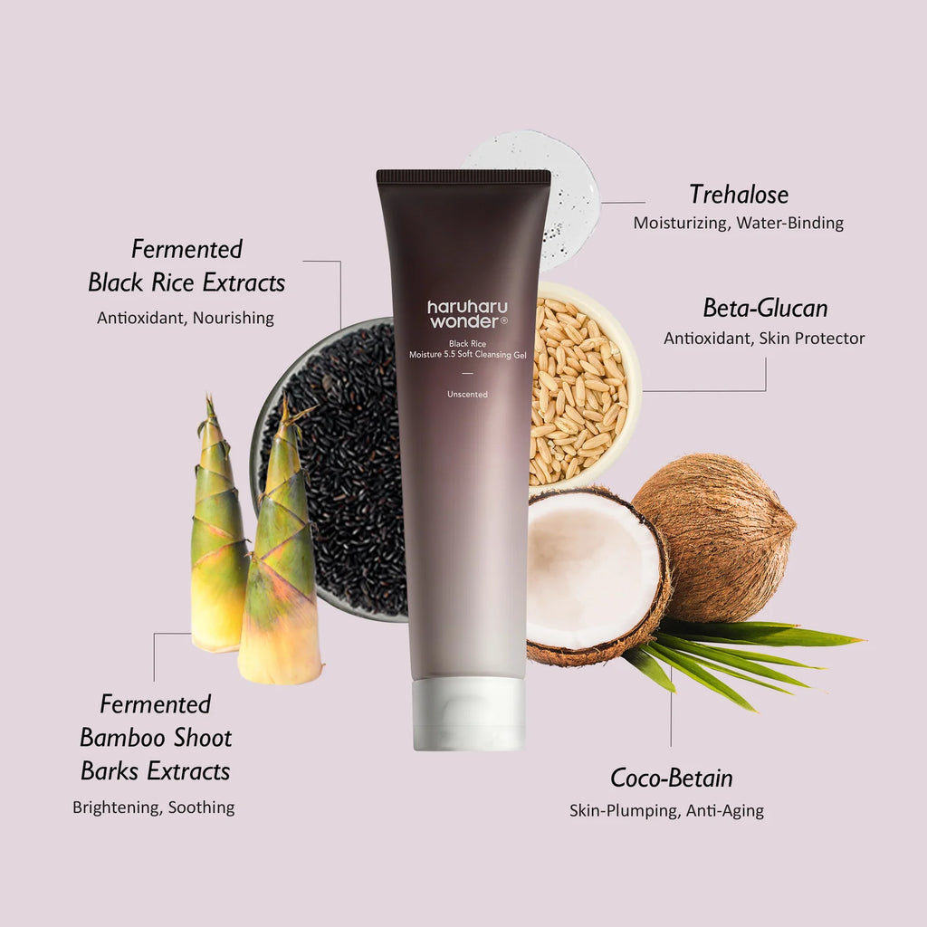Black Rice  Moisture 5.5 Soft Cleansing Gel / Unscented